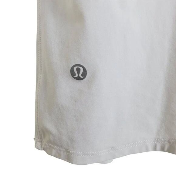 Lululemon Racerback Tank Top Built In Bra Women Size 6 White Mesh Athletic Yoga - Picture 4 of 6